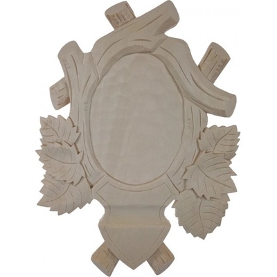 Dřevo Novák Podložka pod trofej č.142 přírodní bez povrchové úpravy lipová ratolest – Zboží Dáma