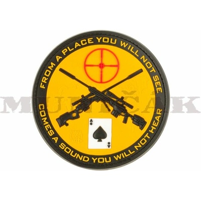 OSTATNÉ JTG 3D PVC Nášivka/Patch Sniper - žlutá