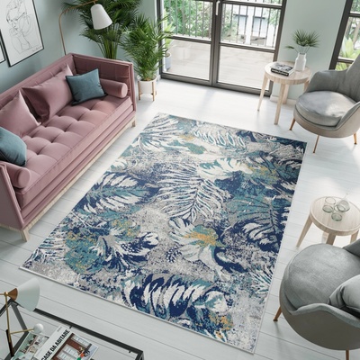 Modern Rugs Ombre G059A WHITE/DARK BLUE