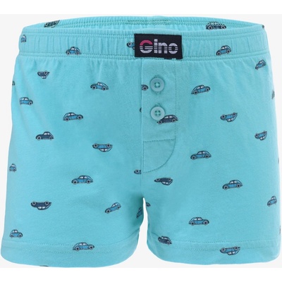 Gina dětské trenky volné chlapecké šité s potiskem 25018P aqua petrolejová