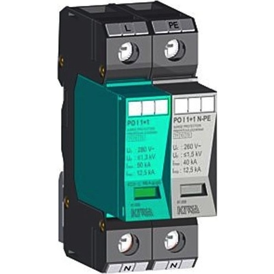 Zvodič KIWA PO I 1+1m 280V/12,5kA B+C+D 81.031