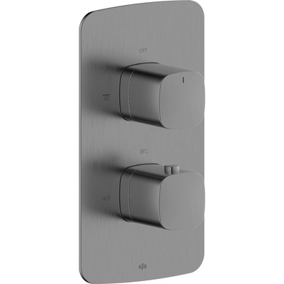Armatura 5759-001-61 - Термостатен душ смесител за вграден монтаж MALAGA, матово сив (KF0292)