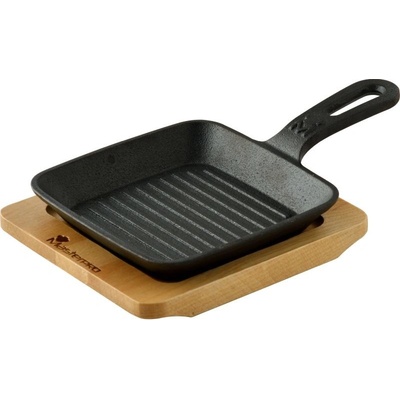 Masterpro Pánev litinová na gril COOK & SHARE 13,7x22,2x2,2 cm černá BGMP-3808-EM