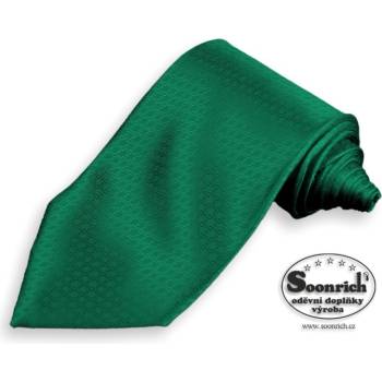 Soonrich kravata tkaná zelená Paříž kpa011