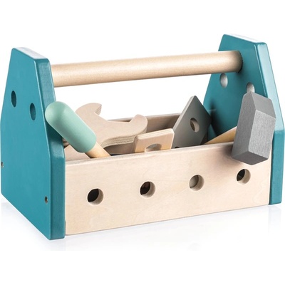 Zopa Wooden Tool Box комплект инструменти Blue 14 бр