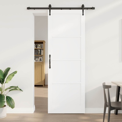 vidaXL Преплъзваща се врата ORKDAL 83 x 232 см Бяло (3445599)