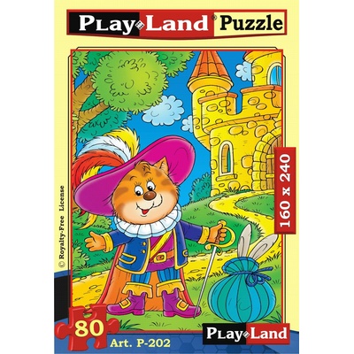 Play Land Пъзел Котаракът в чизми 80 елемента