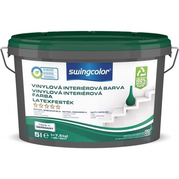 Swingcolor Vinylová barva, sněhobílá, matná, 5 l 6210 T0005 0