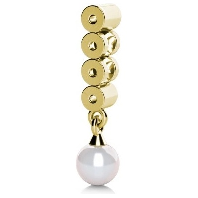 Couple perlový přívěsek Corinne ze žlutého zlata 4525064 0 0 91