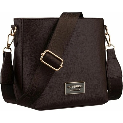 Peterson Čokoládová hnedá crossbody kabelka