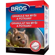 Bros Granule na myši a potkany (7 x 20 g) 140 g