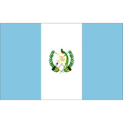 Guatemala vlajka - 30 x 45 cm - tunel, karabina