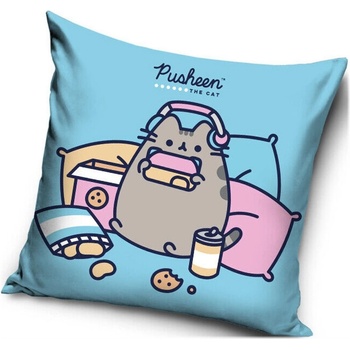 Carbotex Mačička Pusheen motív Piknik v posteli 40 x 40 cm