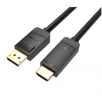 Vention Displayport 4K - HDMI, (черен), 5 м, кабел