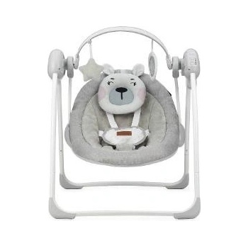 MoMi houpací lehátko s melodiemi Liss Bear růžová