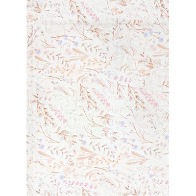 Bimbidreams Бебешки чаршаф с ластик Bimbidreams - NIZA, 60 x 120 cm, White/Purple (8499000702519)