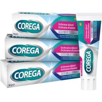 Corega Gum Protection Trio fixačný krém bez príchute s ochranou ďasien 3x40 g