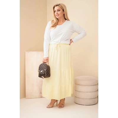 Kesi dámská sukně Plus Size ART3372 žlutá