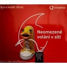 Předplacená Vodafone karta 150Kč kredit