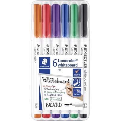 STAEDTLER Маркер Staedtler WB Lumocolor с кръгъл връх 1мм ас. (6) (301 WP6)
