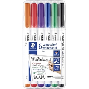 STAEDTLER Маркер Staedtler WB Lumocolor с кръгъл връх 1мм ас. (6) (301 WP6)