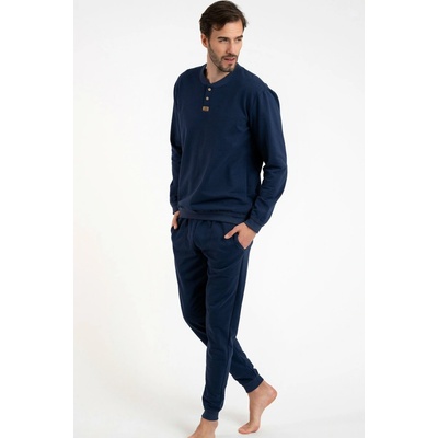 Italian Fashion Pánsky domáci komplet Lider tmavomodrá