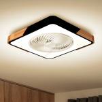 Brilagi LED осветително тяло с вентилатор 30W 230V 3000-6500K черно/дъб + DO (BG1617)