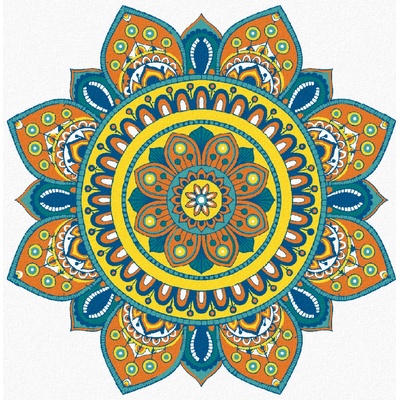 Zuty Malování podle čísel MANDALA V