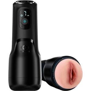 OTOUCH Airturn 4 - автоматичен мастурбатор с всмукване и вибрации (черен)