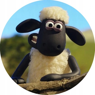 Ovečka Shaun – Shaun u dřevěného plotu – jedlý obrázek na dort – Hledejceny.cz