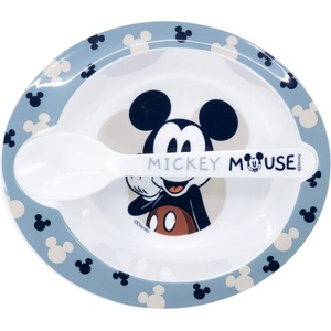 Stor Комплект за хранене Stor - Micro, Mickey Mouse Full Of Smiles (10478)