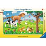 Ravensburger - Puzzle Cute Animal Friends - 1 - 39 piese
