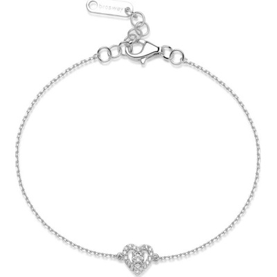 BROSWAY strieborný náramok Fancy Infinite White BWFIW139