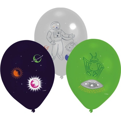 Amscan Balónky latexové Space party 27,5 cm