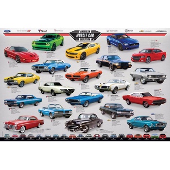 Image 1 of EUROGRAPHICS - Puzzle American Muscle Car Evolution - 1 000 piese