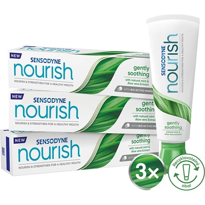 Sensodyne Nourish Gently Soothing Whitening 3 x 75 ml
