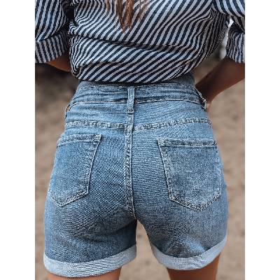 DStreet Women's denim shorts RISA blue modrá
