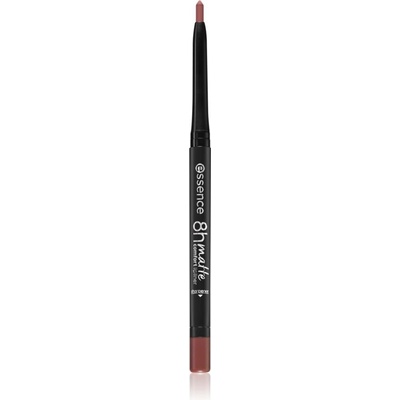 Essence 8h Matte Comfort matná tužka na rty s ořezávátkem 02 Silky Hazelnut 0,3 g