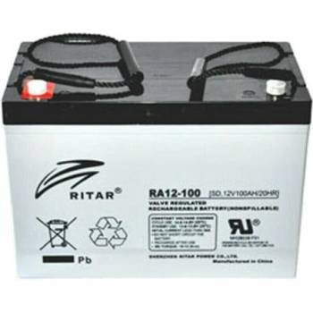 Ritar power Оловна Батерия (RA12-100S) AGM 12V / 100 Ah - 306.5 / 168.5 / 210mm F15(M6) RITAR (RITAR-RA12-100S)