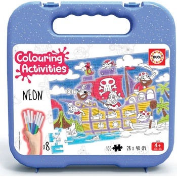 Educa Пирати - пъзел за оцветяване 100 части (edu18070)