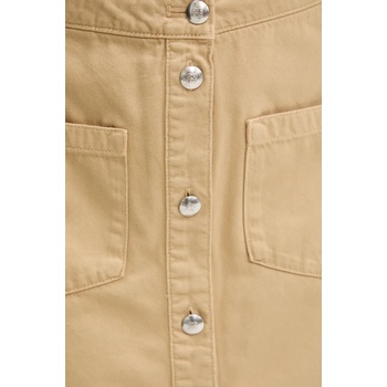 HUGO Памучна пола hugo в бежово къса със стандартна кройка 50536086 (50536086)