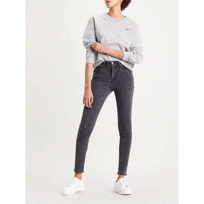 Levi's 721 high rise skinny dámské jeans tmavě sivé