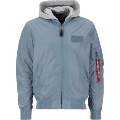 Alpha Industries pánska prechodná bunda MA-1 TT HOOD greyblue modrá