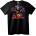 NOONEBRAND Тениска Хелоуин Skull и Тиква - S, Black