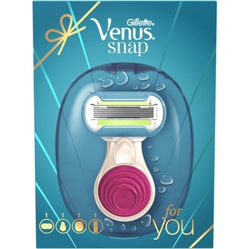 Gillette sada Venus Snap Embrance strojek + gel Sensitive 75 ml dárková sada