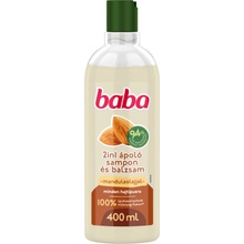 Baba šampón s balzamom pre všetky typy vlasov 2in1 Mamdľový olej 400 ml