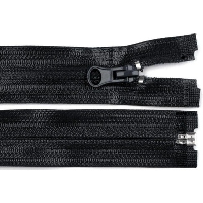 Voděodolný zip šíře 7 mm délka 80 cm spirálový - 1 (322) černá