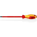 KNIPEX Отвертка шлиц 8.0, vde 1000v жълто-червена ръкохватка 295мм, (k982080)