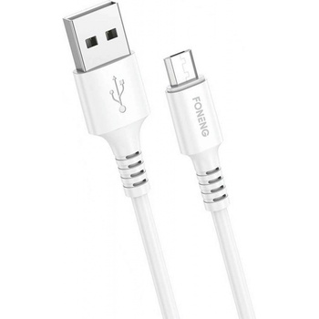 Foneng X85 3A USB na micro USB, 1m, bílý