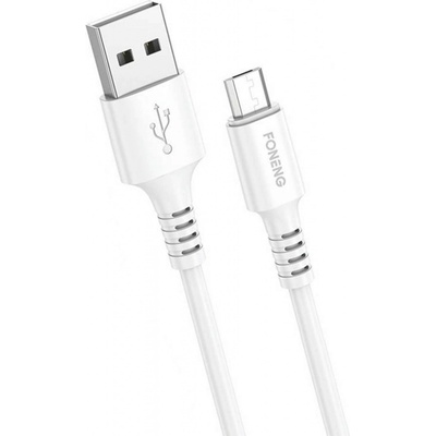 Foneng X85 3A USB na micro USB, 1m, bílý